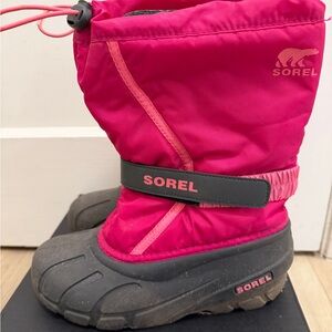 Sorel Kids Boots in Pink and Black